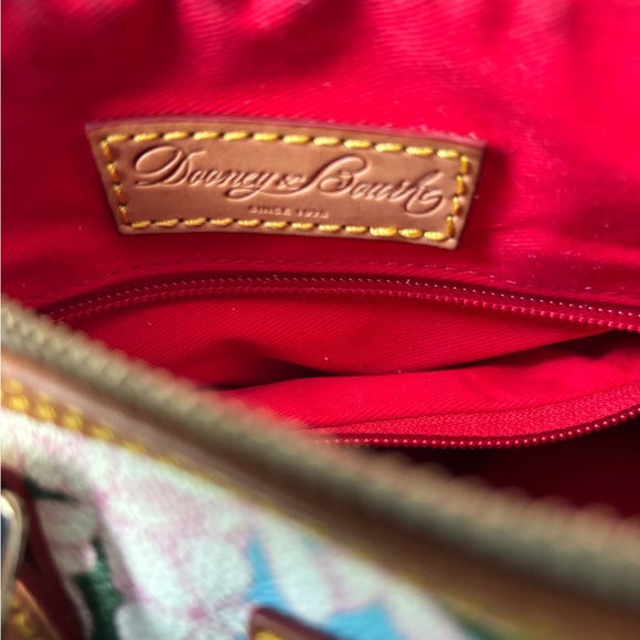 Dooney & Bourke Purse Hydrangea floral satchel crossbody leather - Picture 9 of 12